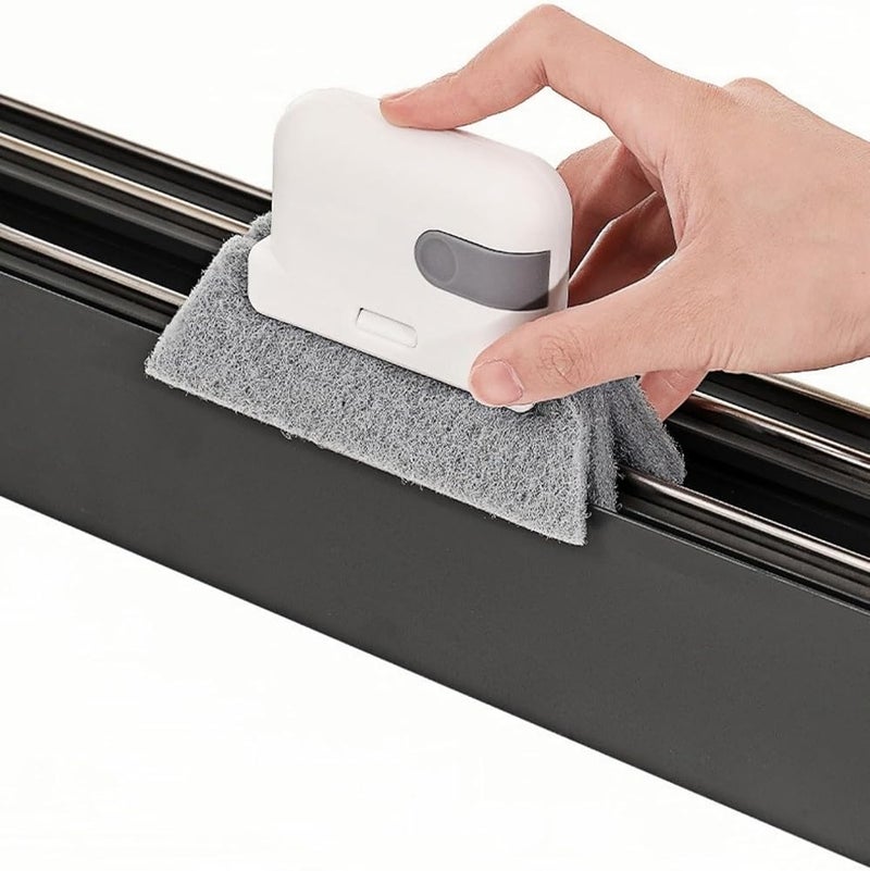 Wander Agio Multi-Purpose Window Groove Cleaning Brush with Scraper Home Narrow Gap Clean Door Crack Clean Brushes Yellow 1 - Image 4