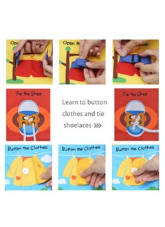beiens Quiet Book Montessori Toys Busy Board For Toddlers 1 2 3 4 Toddler Activities Busy Book Toddlers Travel Toy Sensory 3D Cloth Books For Infants Baby Boys And Girls Gift  - Image 3