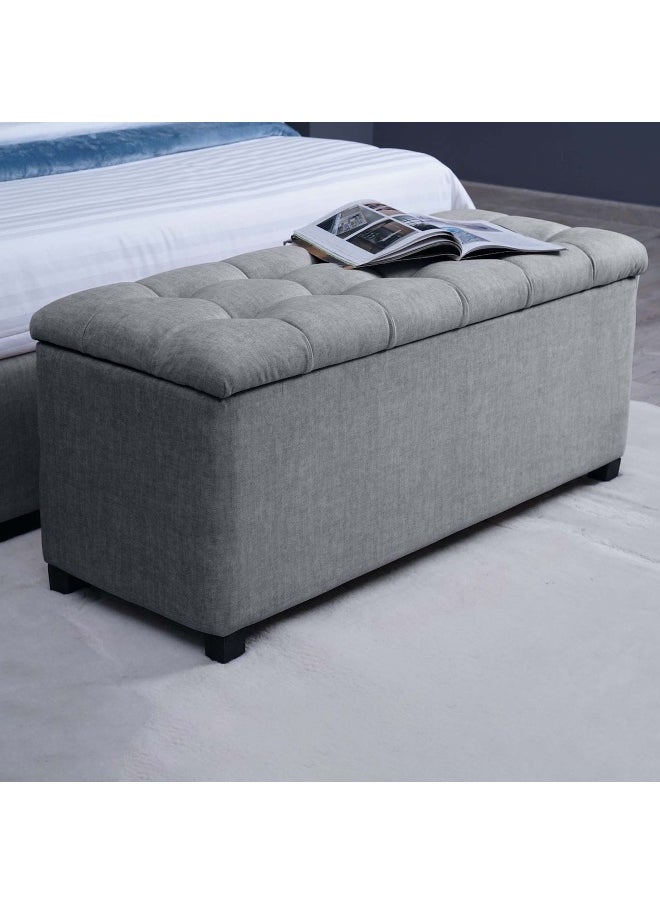 Pan Home Emirates Gigastorage Bench-Chanel~Grey  - Image 1