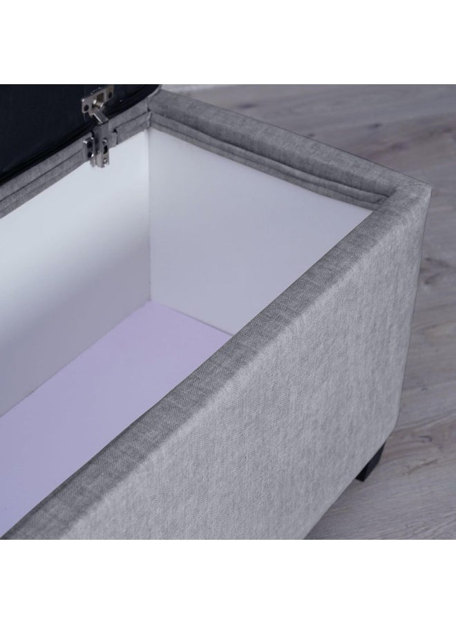Pan Home Emirates Gigastorage Bench-Chanel~Grey  - Image 2