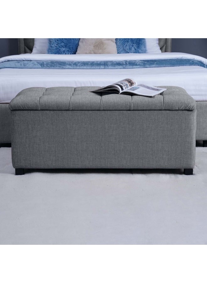 Pan Home Emirates Gigastorage Bench-Chanel~Grey  - Image 3