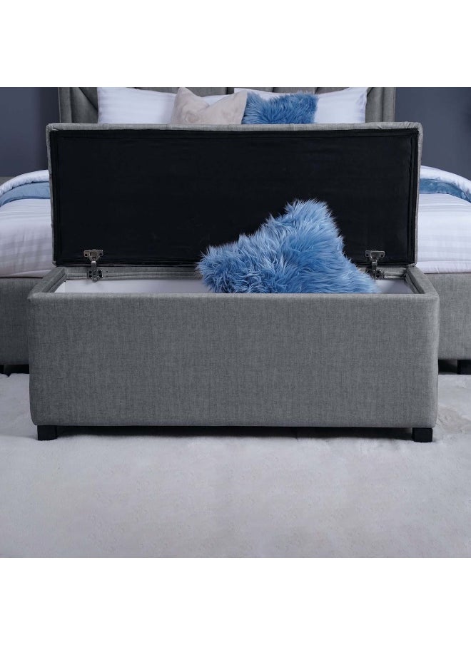 Pan Home Emirates Gigastorage Bench-Chanel~Grey  - Image 5