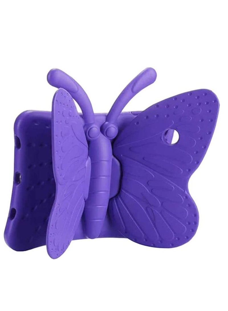 iPad 6th Generation Case for Kids, iPad 9.7 Case, Light Weight Shockproof EVA Foam Protective Tablet Stand Cover Holder for Apple iPad Air/ Air 2 iPad 9.7 2017/ 2018 - Cute Butterfly, Purple - Image 3