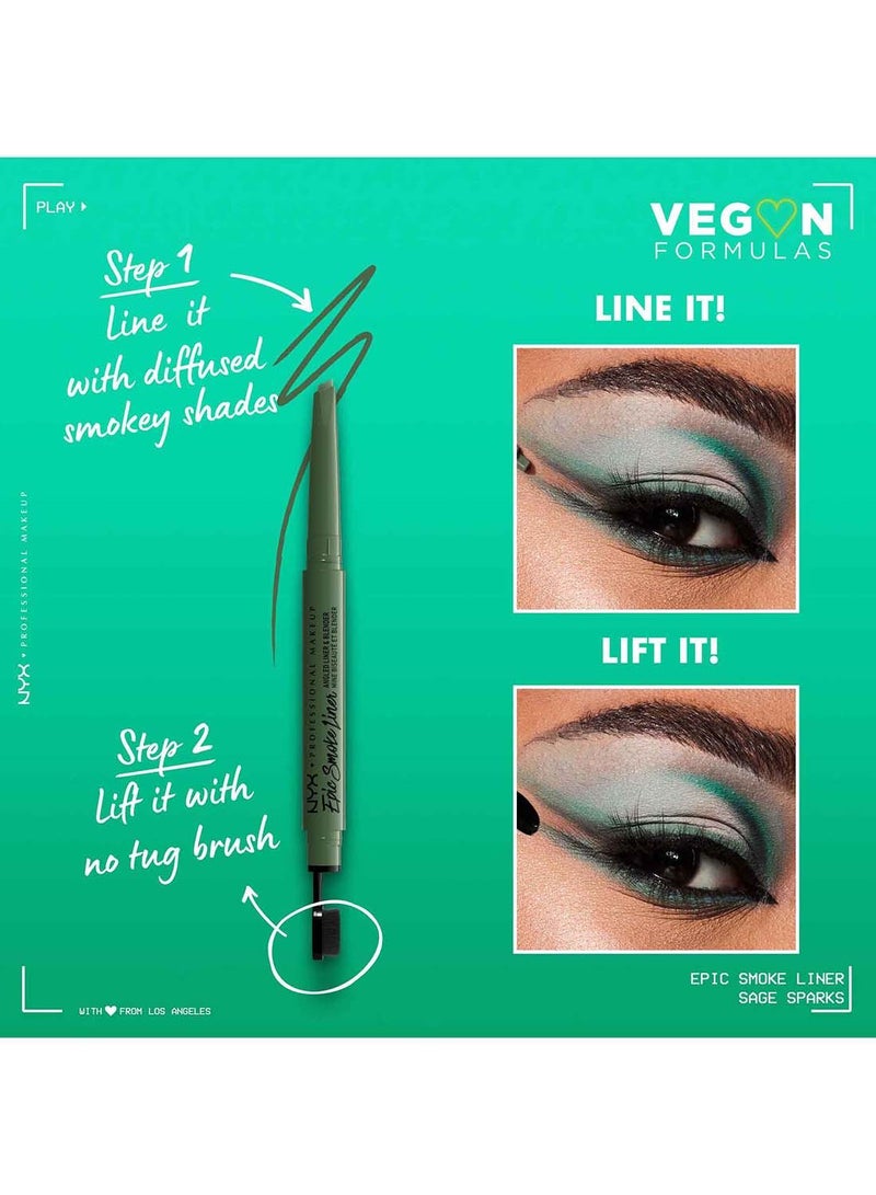 NYX PROFESSIONAL MAKEUP Epic Smoky Angled Liner And Blender - Image 4