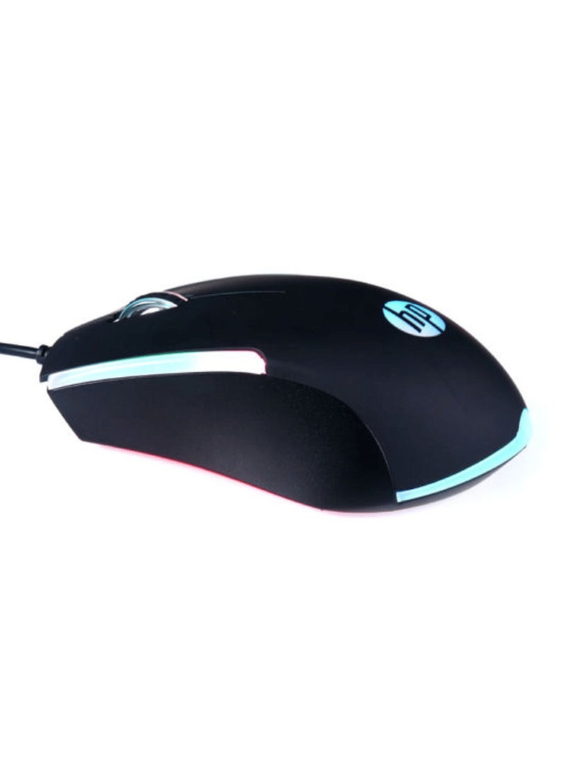 HP - HP M160 Gaming Mouse with Multicolor LED Lighting and Ambidextrous Design - Black - Image 1