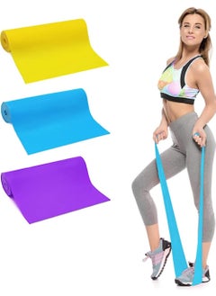 Rock Pow Resistance Bands Elastic Exercise Bands Set for Recovery Physical Therapy Yoga Pilates Rehab Fitness Strength Training  - Image 1