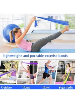Rock Pow Resistance Bands Elastic Exercise Bands Set for Recovery Physical Therapy Yoga Pilates Rehab Fitness Strength Training  - Image 5