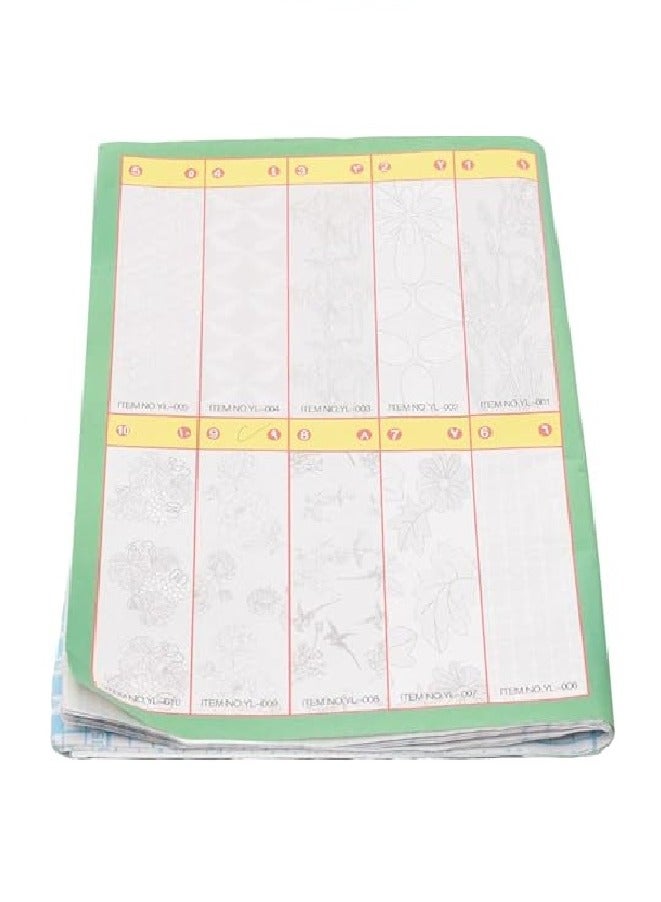 Set of 10 Self Adhesive Book Covers 50cm x 36cm - Clear - Image 2