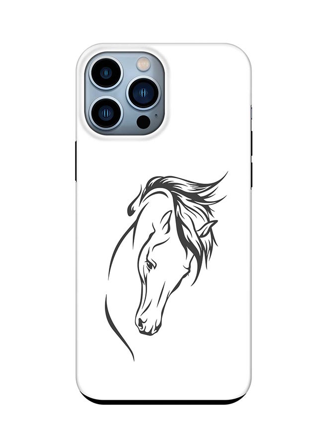 Stylizedd Tough Pro Case for iPhone 15 Pro Max Dual Layer Hybrid PC TPU Customized Mobile Cover Matte Finish Phone Case - ArabStallion Strut - Image 1