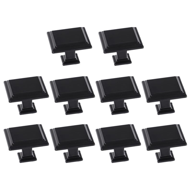 Black Drawer Handles 10pcs Modern Style for Cabinets Wardrobes Furniture Durable Easy Install Knobs - Image 2