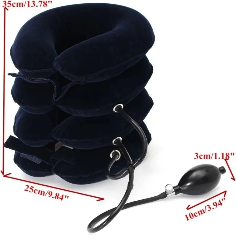 2Danlu 3 Layer Inflatable Cervical Traction Device Home Cervical Vertebra Orthosis Neck Collar Neck Stretcher (From Abroad)