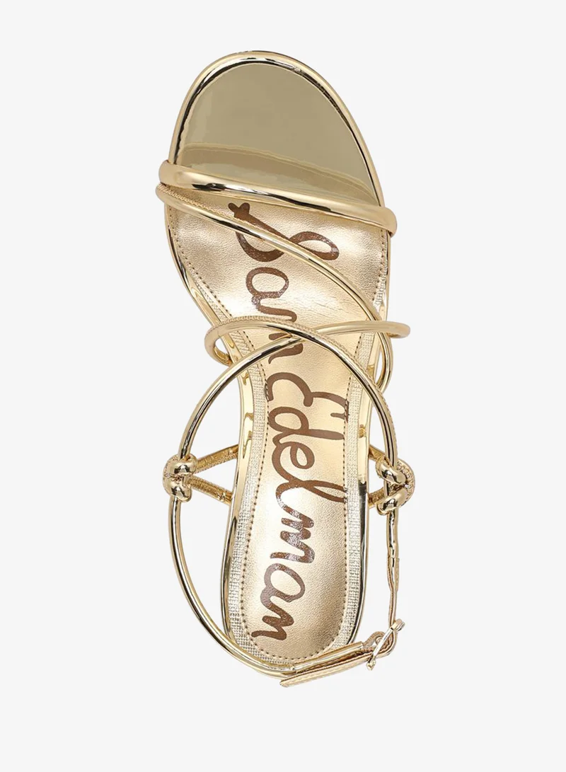 Sam Edelman GOLD Riana Strappy Heel Sandal for Women | Best Price UAE