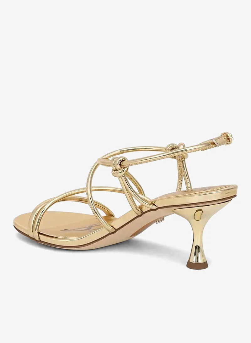 Sam Edelman GOLD Riana Strappy Heel Sandal for Women | Best Price UAE