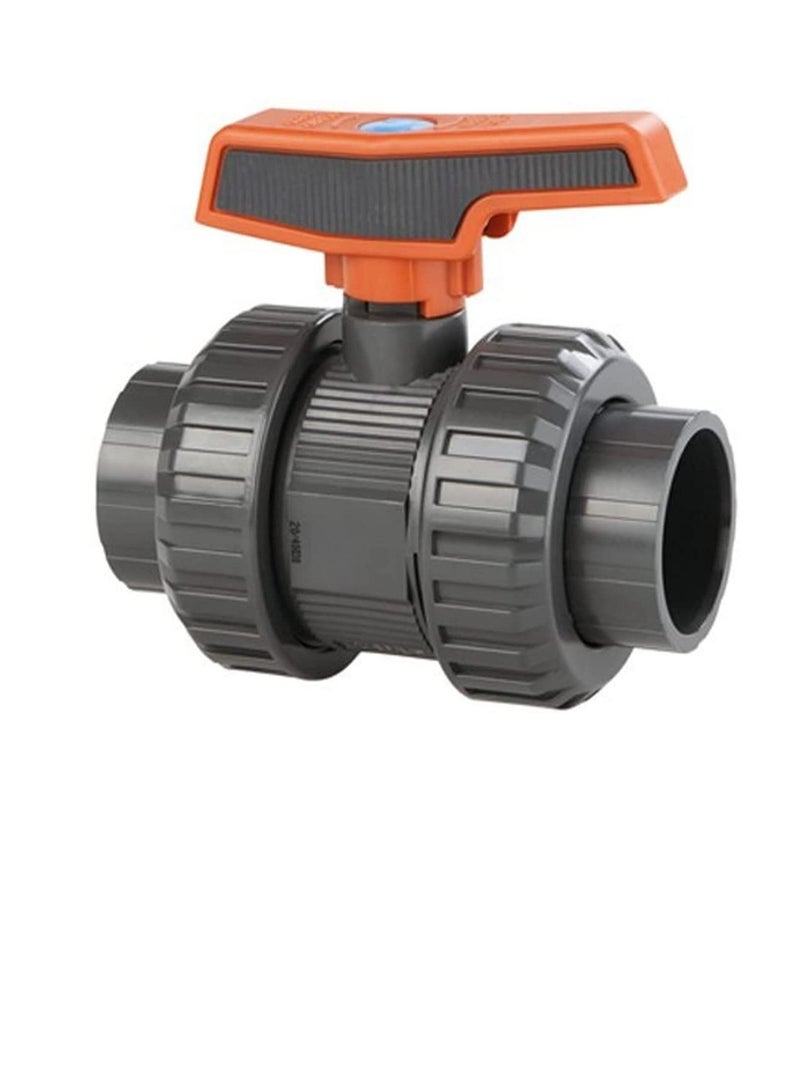 Cepex PVC Heavy Duty Water Supply Pipe Fittings for Swimming Pool, Agriculture, Irrigation & Commercial Plumbing Use (1.1/4 Inch, Union Ball Valve) - Image 1