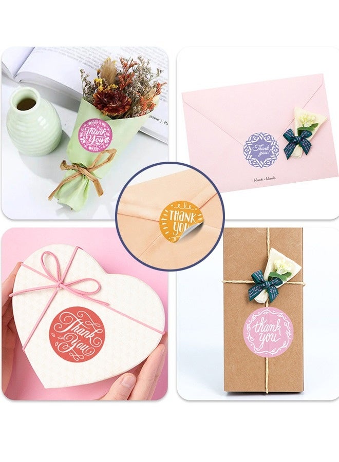 Generic 500 Pieces Thank You Dessert Cake Seal Stickers Wedding Dress Party  Labels Stickers Roll Tag  - Image 5