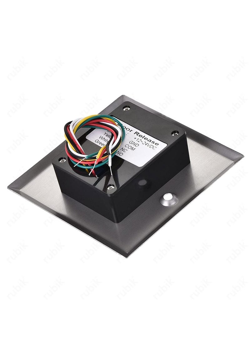 Rubik - Touchless Exit Button Switch No Touch Door Infrared Sensor with LED Input DC12V Output COM/NC/NO for Access Control Systems Gates and Garage Openers - Image 1