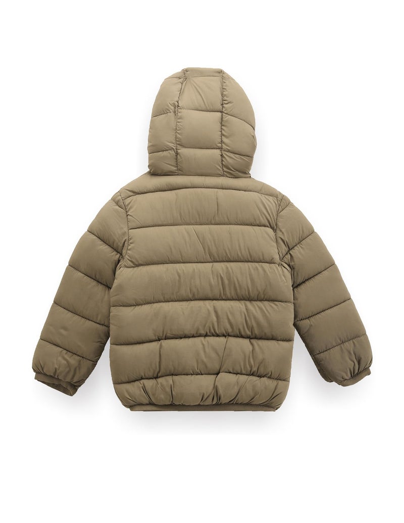 U.S. Polo Assn. Kids Regular fit Nylon Hooded Jackets (UKJCK0160_Green_12M) - Image 2