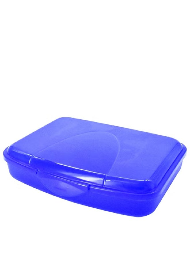 RIVAL Sandwich Snack Box – Compact & Durable Blue Lunch Box for Kids and Adults, 15x20x5cm, Pack of 3 - Image 2