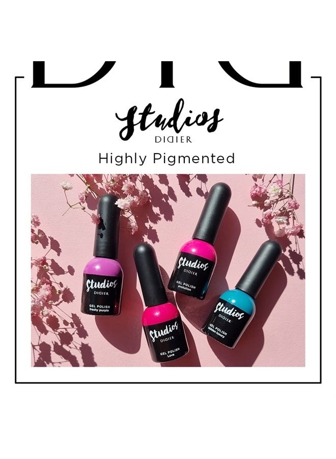 DIDIER LAB Studios Gel Polish Evolution - Professional Manicure Pedicure Products - Rich Pigment for Complete Nail Coverage - Flawless Shine - Suitable for Beginners - For UV Lamp - Gift for Women - Image 2