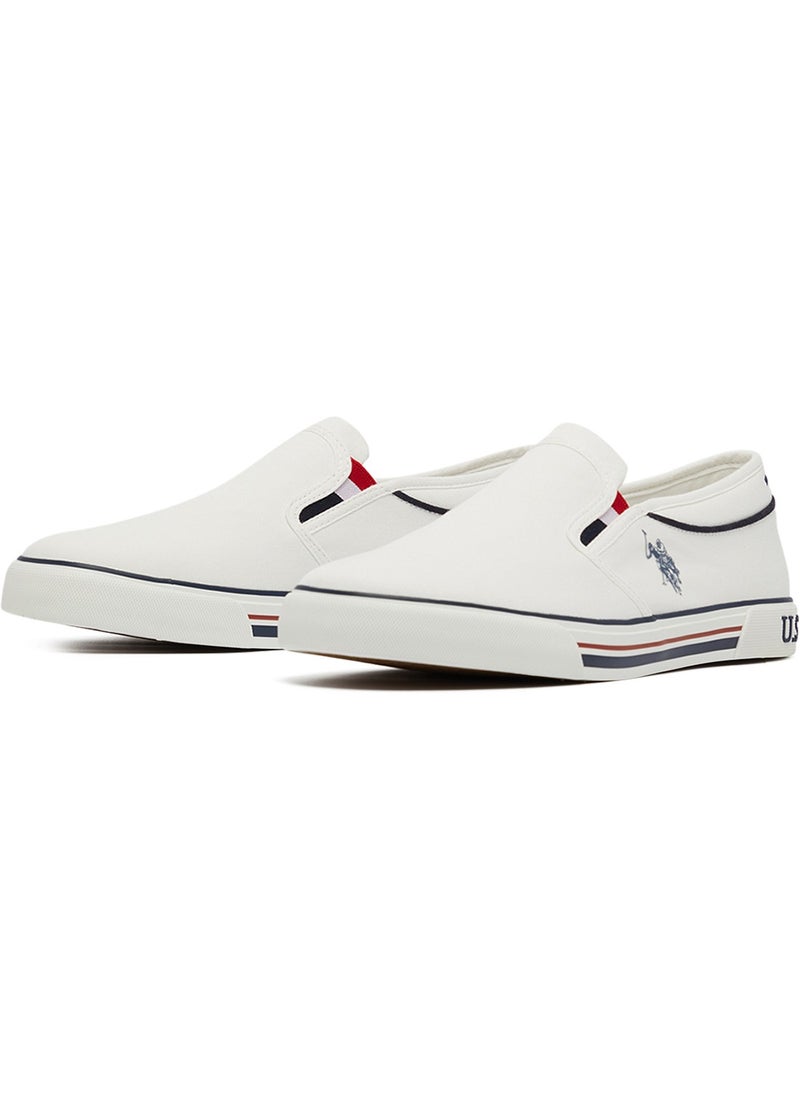 U.S. Polo Assn. - Men's White Low-Top Sneakers - Lightweight Slip-On Design - Image 1
