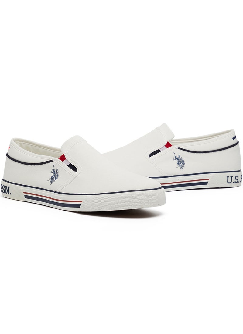 U.S. Polo Assn. - Men's White Low-Top Sneakers - Lightweight Slip-On Design - Image 1