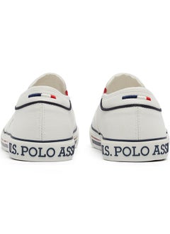 U.S. Polo Assn. Men's White Low-Top Sneakers - Lightweight Slip-On Design  - Image 5