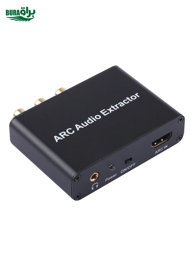 BURAQ 192KHz ARC Audio Extractor HDMI ARC to SPDIF + Coaxial + L/R Converter Audio Return Channel Adapter  - Image 1