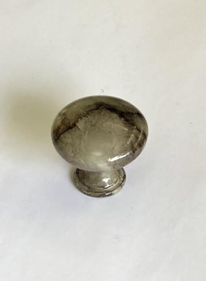 زر مقبض مطبخ وخزانة لون رمادي فاتح متعرق في رمادي غامق المادة المعدنية صناعة تايوان زر حجم كبير - Image 1