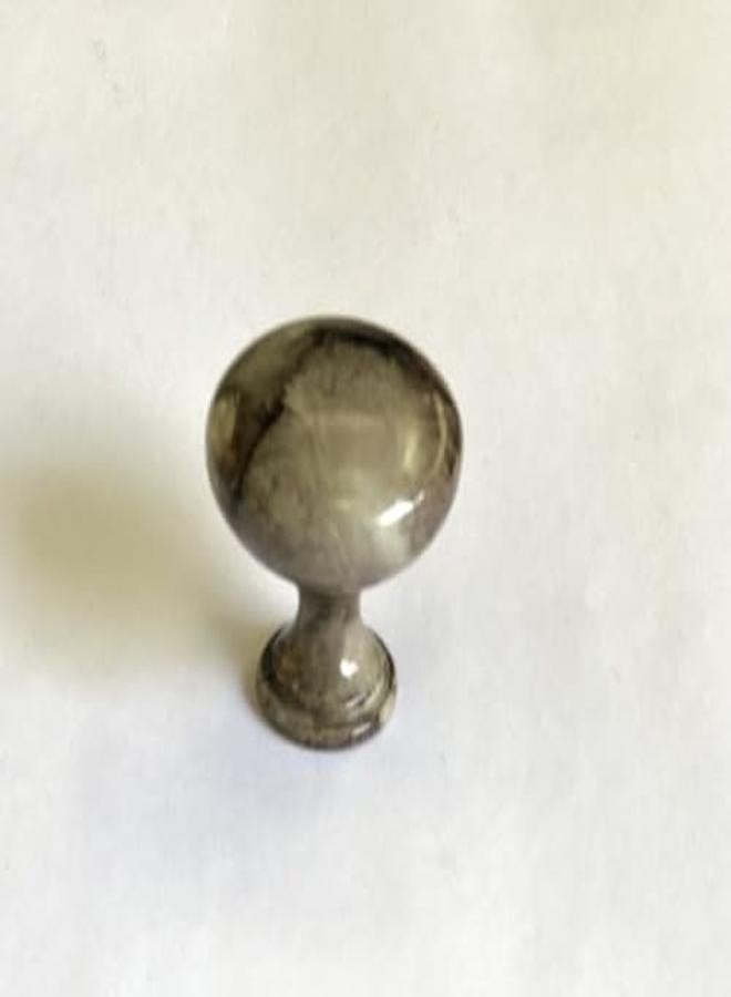 زر مقبض مطبخ وخزانة لون رمادي فاتح متعرق في رمادي غامق المادة المعدنية صناعة تايوان زر حجم كبير - Image 3