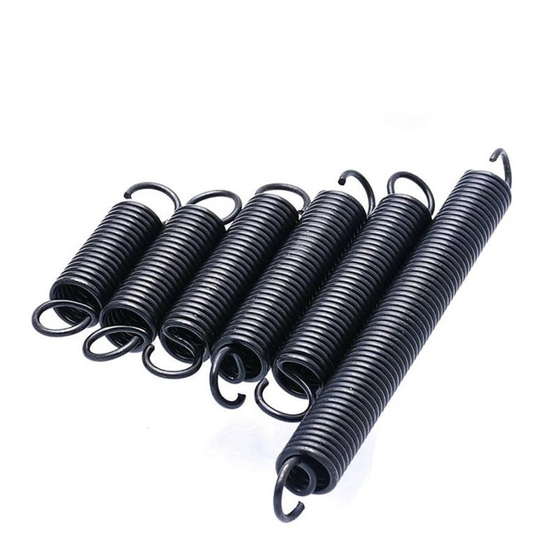 Stainless Steel Spring, Metal Springs 2pcs Wire Dia 2mm Tension Spring with Open Hook OD 10-17mm Expand Spring Pullback Spring Long 30-100mm(2x14mm (2pcs),100mm) - Image 2