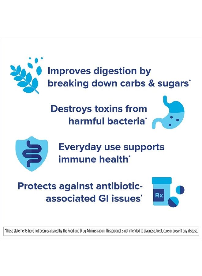 Florastor Probiotics for Digestive & Immune Health, 54 Capsules, Probiotics for Women & Men, Dual Action Helps Flush Out Bad Bacteria & boosts The Good with Our Unique Strain Saccharomyces boulardii - Image 5