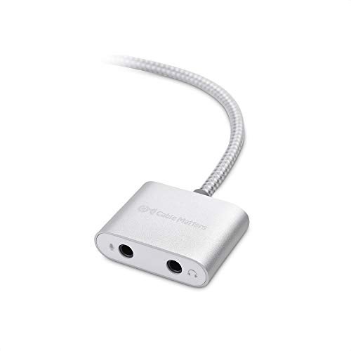 Cable Matters Premium Braided USB Audio Adapter Sound Card with 3.5mm Headphone and Microphone Jack for Laptop - Image 5