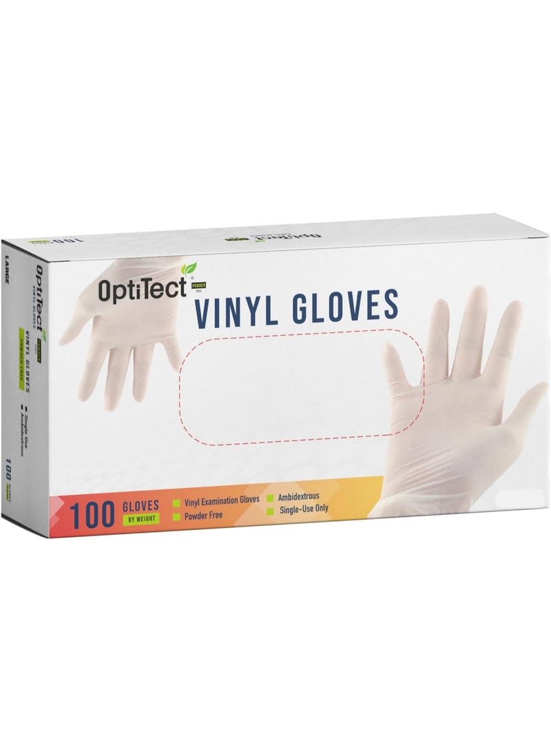 OptiTect Pack Of 4 OptiTect 100-Piece Powder-free Vinyl Gloves Medium - Image 2