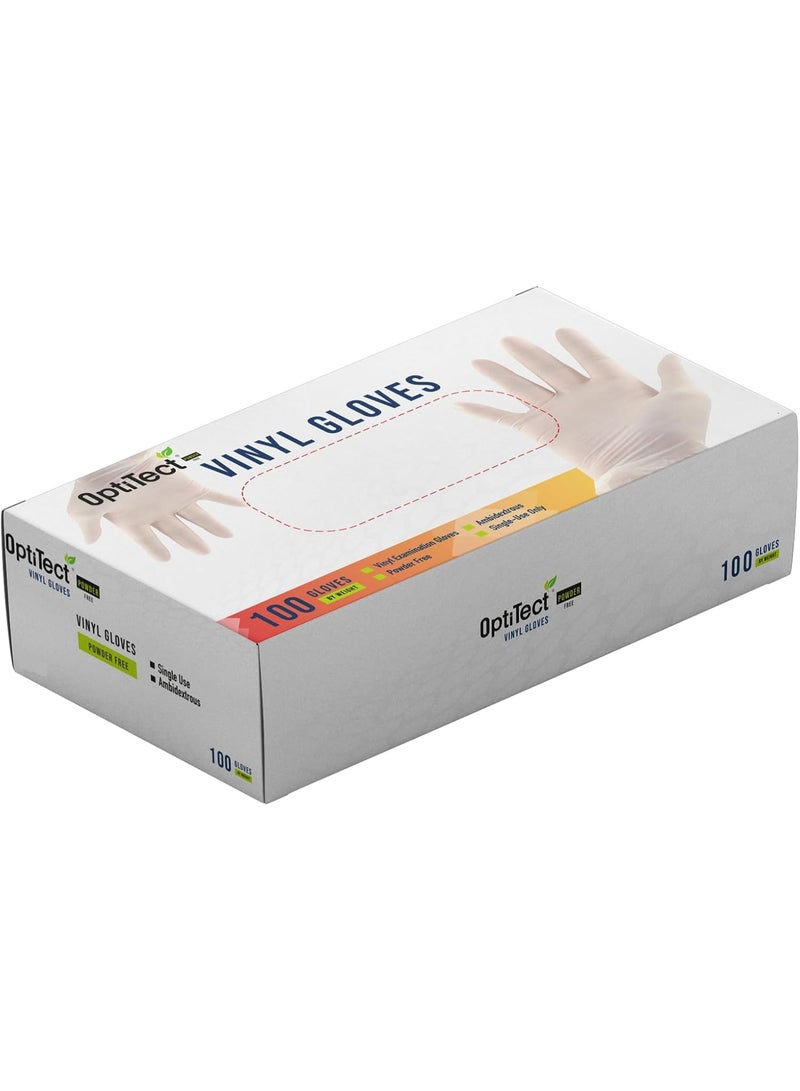 OptiTect Pack Of 4 OptiTect 100-Piece Powder-free Vinyl Gloves Medium - Image 3