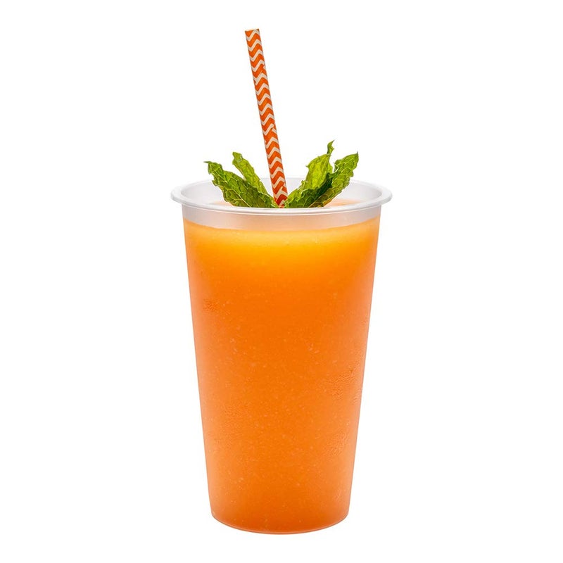 Restaurantware Bev Tek 12 Ounce Frosted Plastic Cups 100 Disposable Drink Cups  Lids Sold Separately Serve Hot or Cold Beverages Clear Plastic Party Cups For Stadiums or Weddings