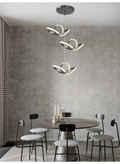 Best Power Modern LED Chandelier 6546-3 with 3 Pendants – 3 Lighting Modes, 60W – 90CM Adjustable Hanging Light for Living Room, Dining, Bedroom  - Image 3