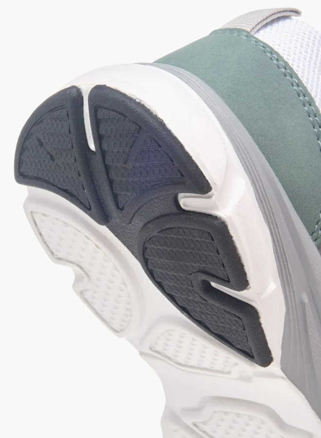 JUNIORS Boys Colourblock Sneakers With Hook And Loop Closure