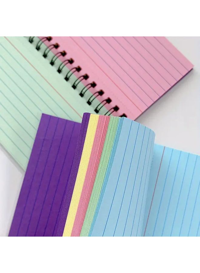 3pcs Colorful Tearable Spiral Notebooks For School Study Work Notes - Image 1