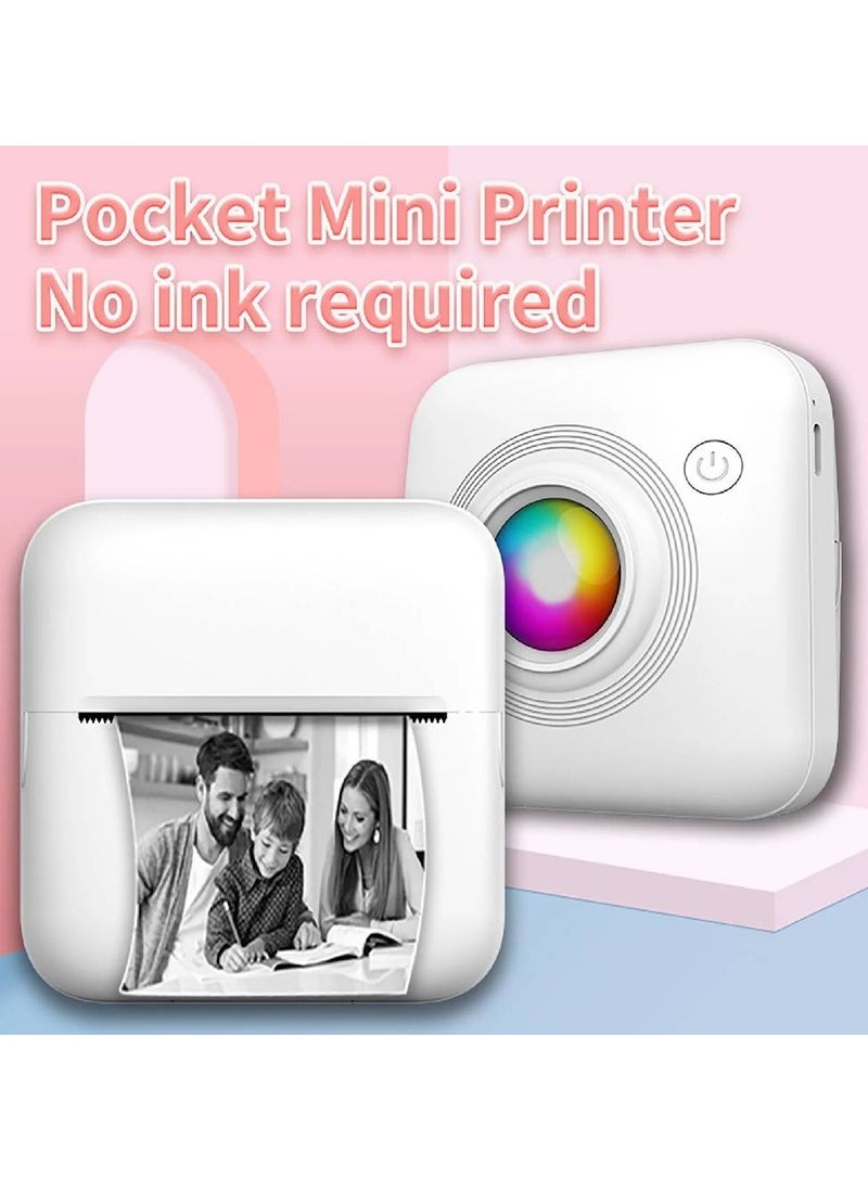 Generic Mini Printer Sticker Thermal Printer, Bluetooth Portable Phone Printer,Study Printer for Pictures, Photos, Journals, DIY, Compatible with Phone & Tablet  - Image 3