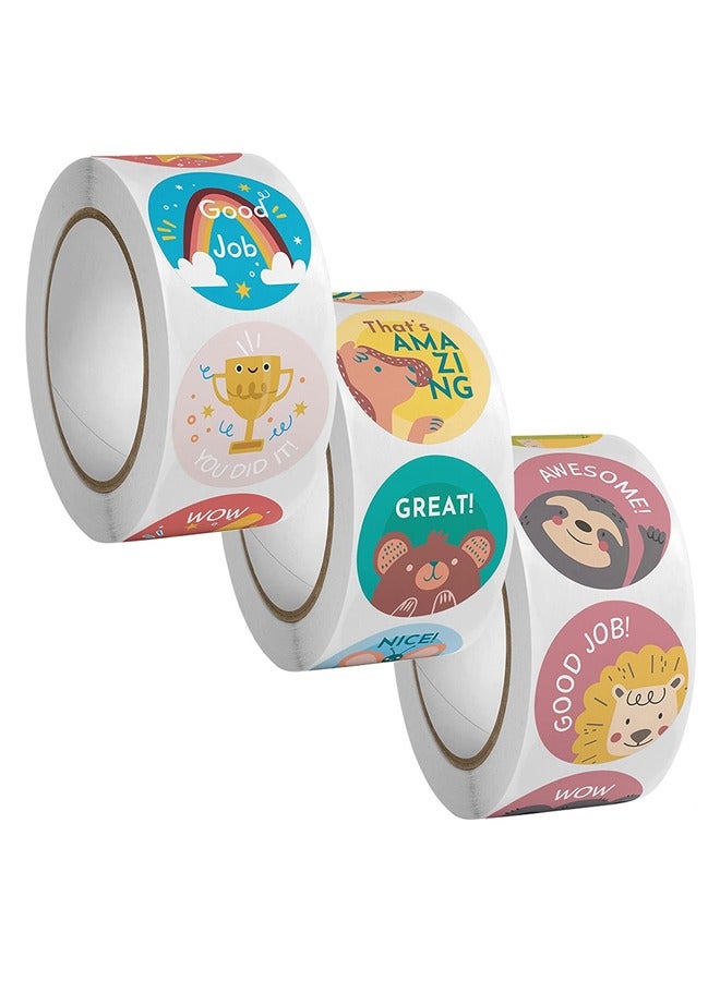 ملصقات تحفيزية للأطفال، 3 ملصقات لمكافأة المدرس، اللوازم المدرسية للأطفال - Image 1