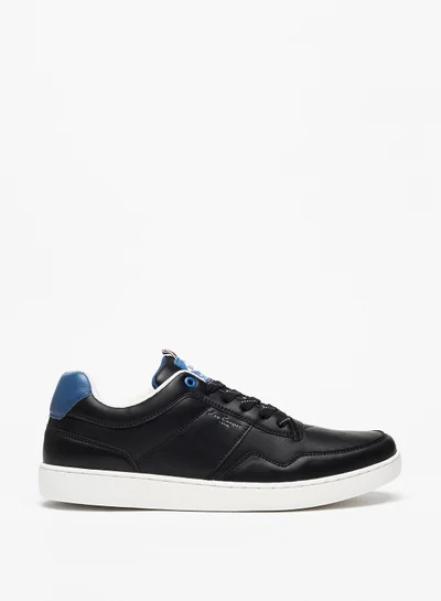 Lee Cooper Men's Low Ankle Sneakers with Lace-Up Closure Black