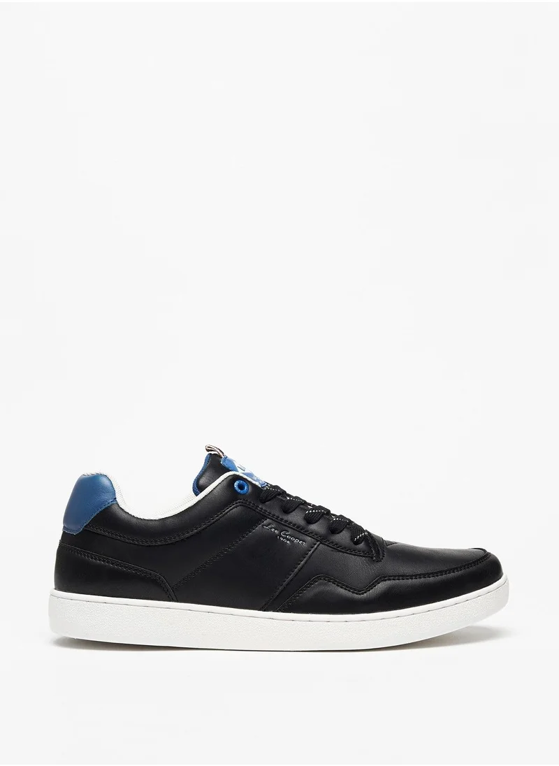 Lee Cooper Men's Low Ankle Sneakers with Lace-Up Closure Black