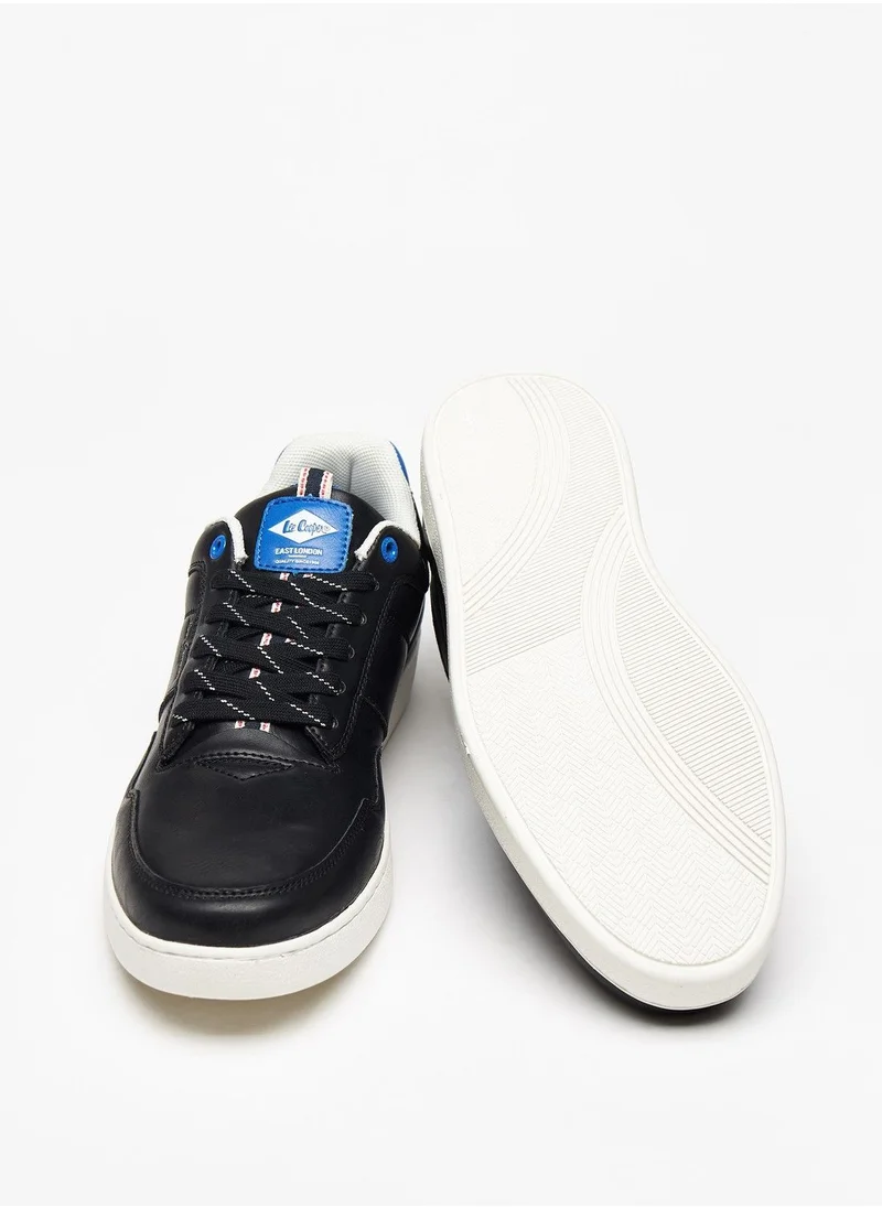 Lee Cooper Men's Low Ankle Sneakers with Lace-Up Closure Black