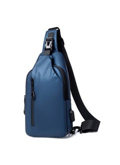 Generic Trendy Casual Crossbody Bag for Men Blue 
