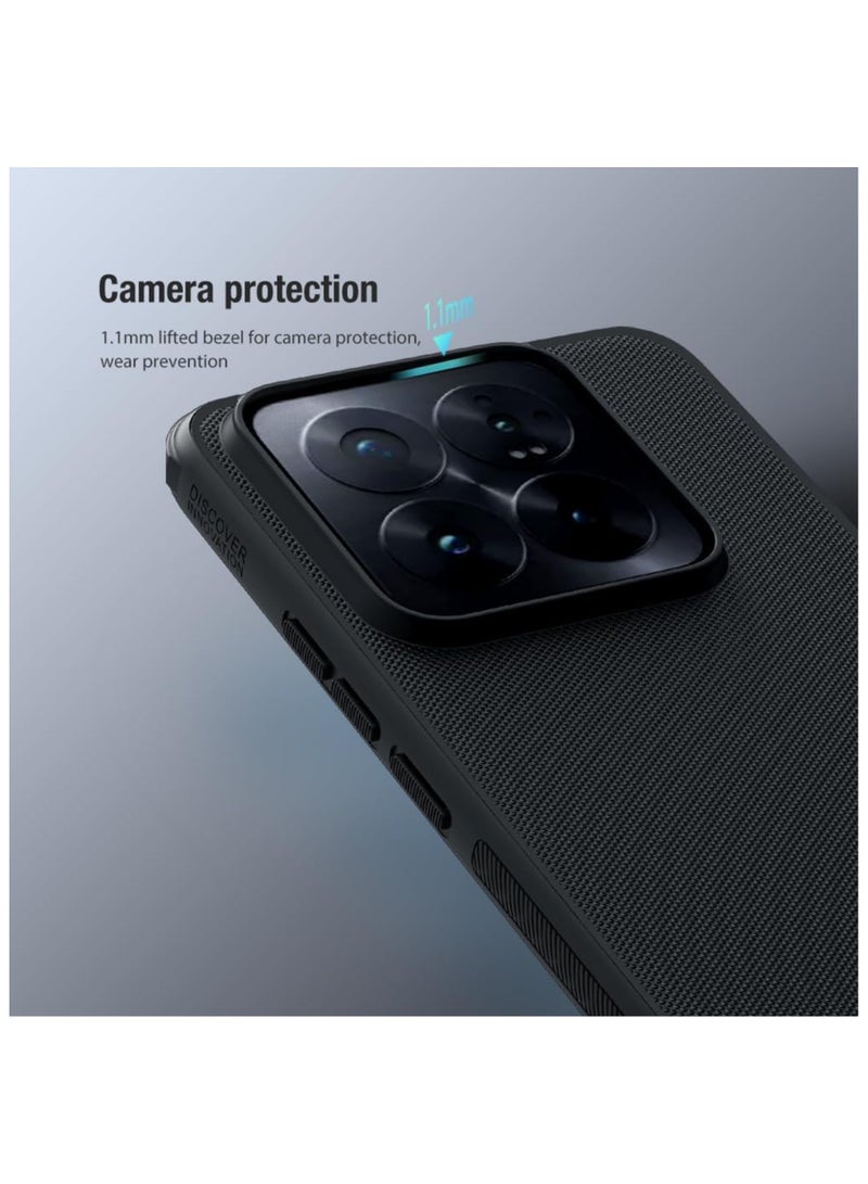 Nillkin Super Frosted Shield Pro Series Cover Case Designed For Xiaomi Mi 14 Pro - Black - Image 4