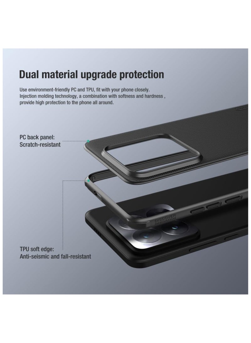 Nillkin Super Frosted Shield Pro Series Cover Case Designed For Xiaomi Mi 14 Pro - Black - Image 5