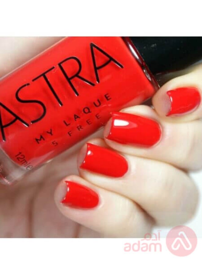 Astra Nail Polish My Laque 5Free | Spicy Red 28 - Image 2
