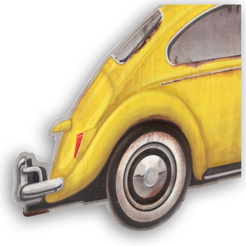 Open Road Brands Volkswagen Beetle Metal Wall Art - Vintage VW Bug Sign for Garage, Shop or Man Cave - Image 4