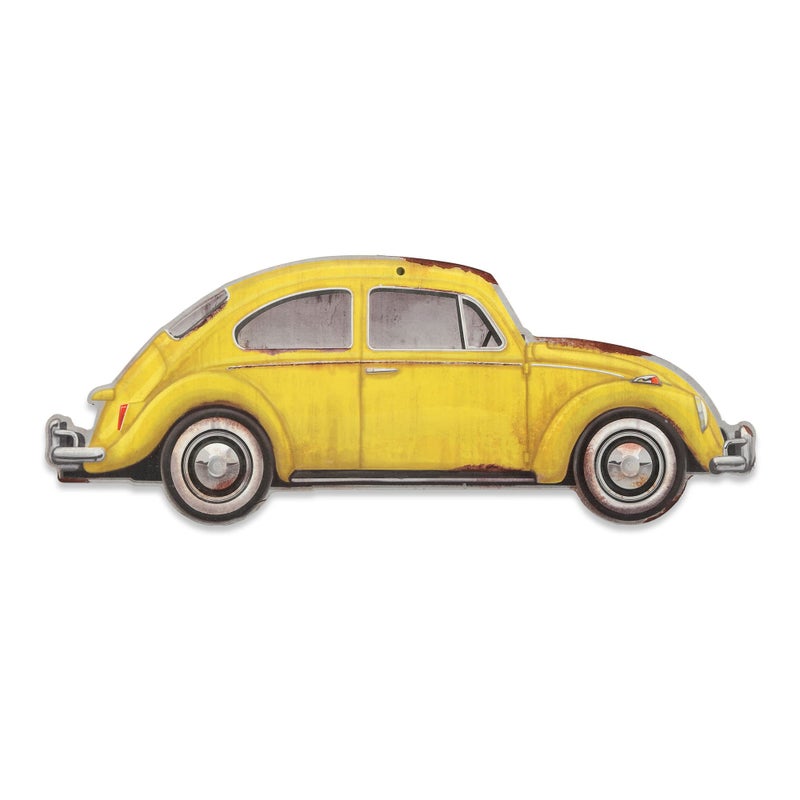 Open Road Brands Volkswagen Beetle Metal Wall Art - Vintage VW Bug Sign for Garage, Shop or Man Cave - Image 1