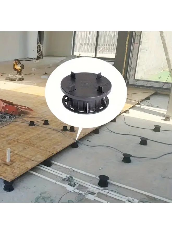 33 مجموعة من قواعد أرصفة البلاط بقياس 25 ملم، مصنوعة من البلاستيك المتين للتراسات وأسطح decks والشرفات - Image 3